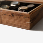 Desert Mesquite and Curly Maple Watch Box - 8 Watch Compartments