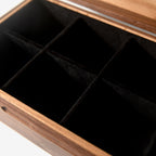 Black Walnut and Oak Watch Box - 8 Watch Compartments