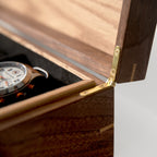 Black Walnut and Oak Watch Box - 8 Watch Compartments