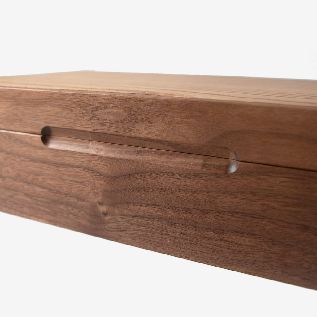 Black Walnut and Oak Watch Box - 8 Watch Compartments