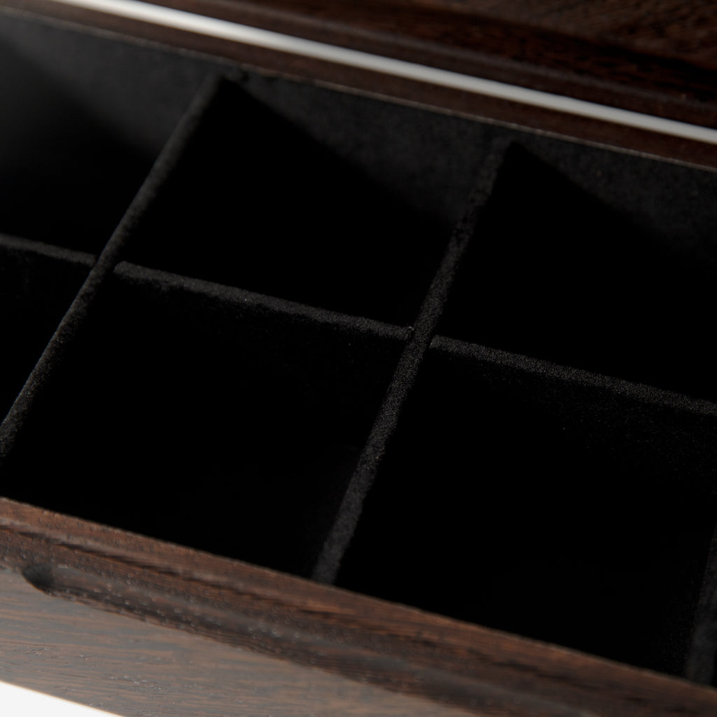 Wenge Watch Box - 8 Watch Compartments - Personalized Gift for Him