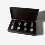Wenge Watch Box - 8 Watch Compartments - Personalized Gift for Him