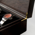 Wenge Watch Box - 8 Watch Compartments - Personalized Gift for Him