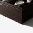Wenge Watch Box - 8 Watch Compartments - Personalized Gift for Him
