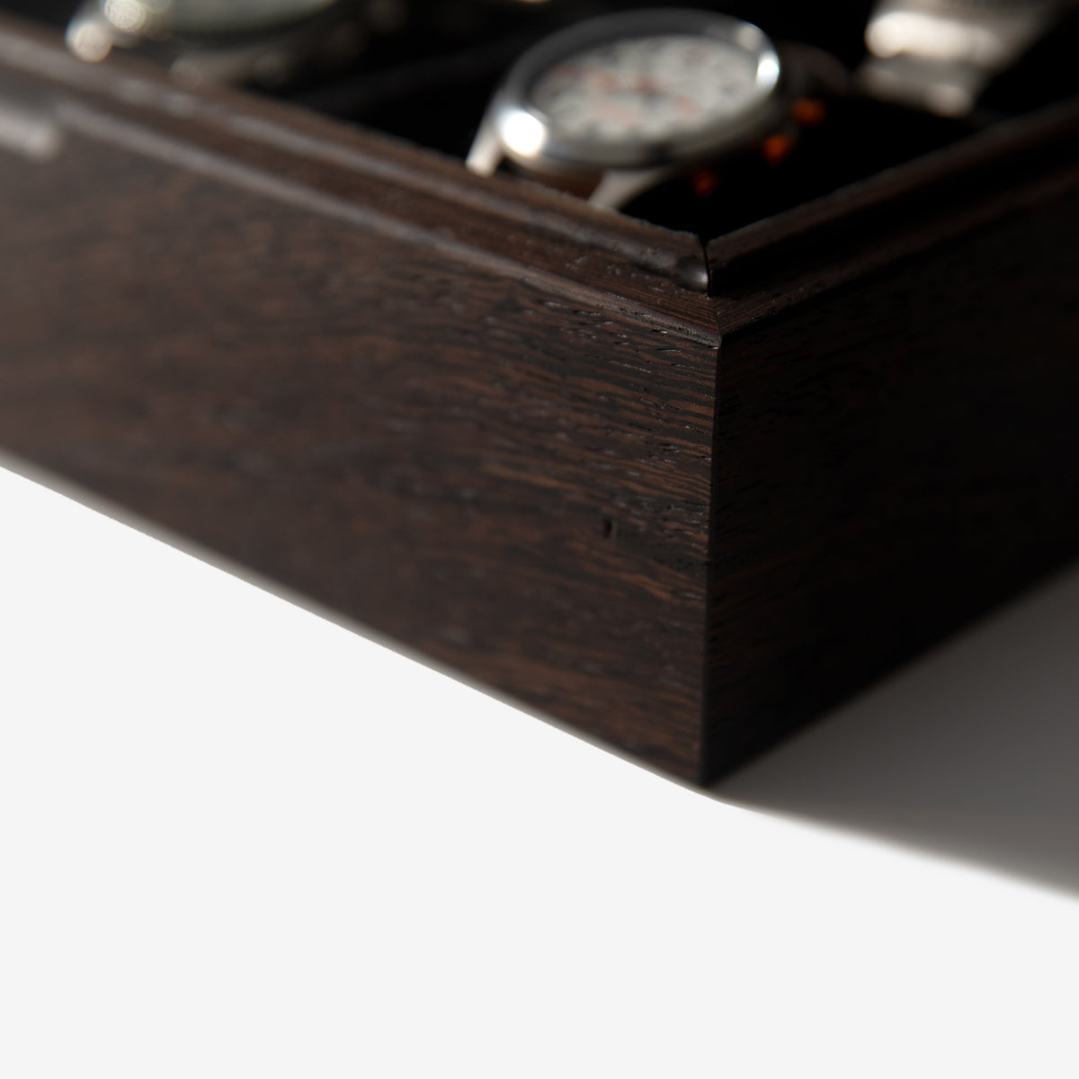 Wenge Watch Box - 8 Watch Compartments - Personalized Gift for Him