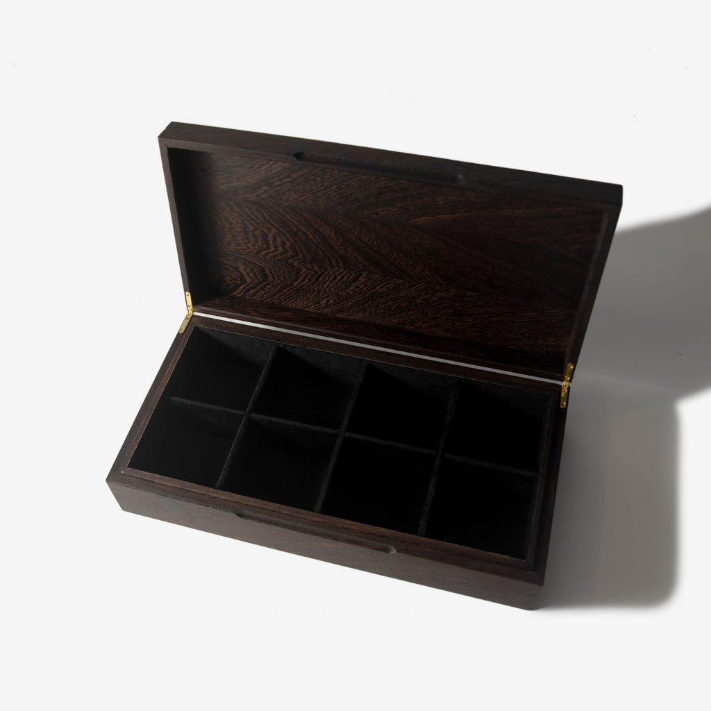 Wenge Watch Box - 8 Watch Compartments - Personalized Gift for Him