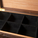 Black Walnut Watch Box with Oak Drawer - 12 to 16 Watch Compartments