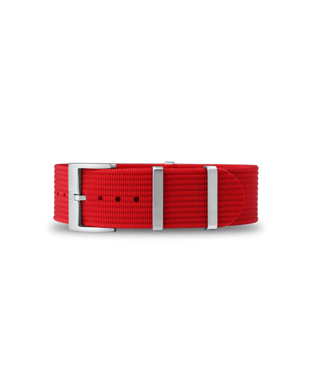 Scarlet Red Woven Nylon Strap 22mm