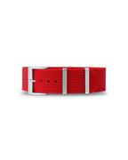 Scarlet Red Woven Nylon Strap 18mm