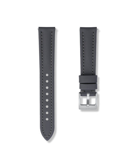 Slate Grey Sailcloth Strap 19mm