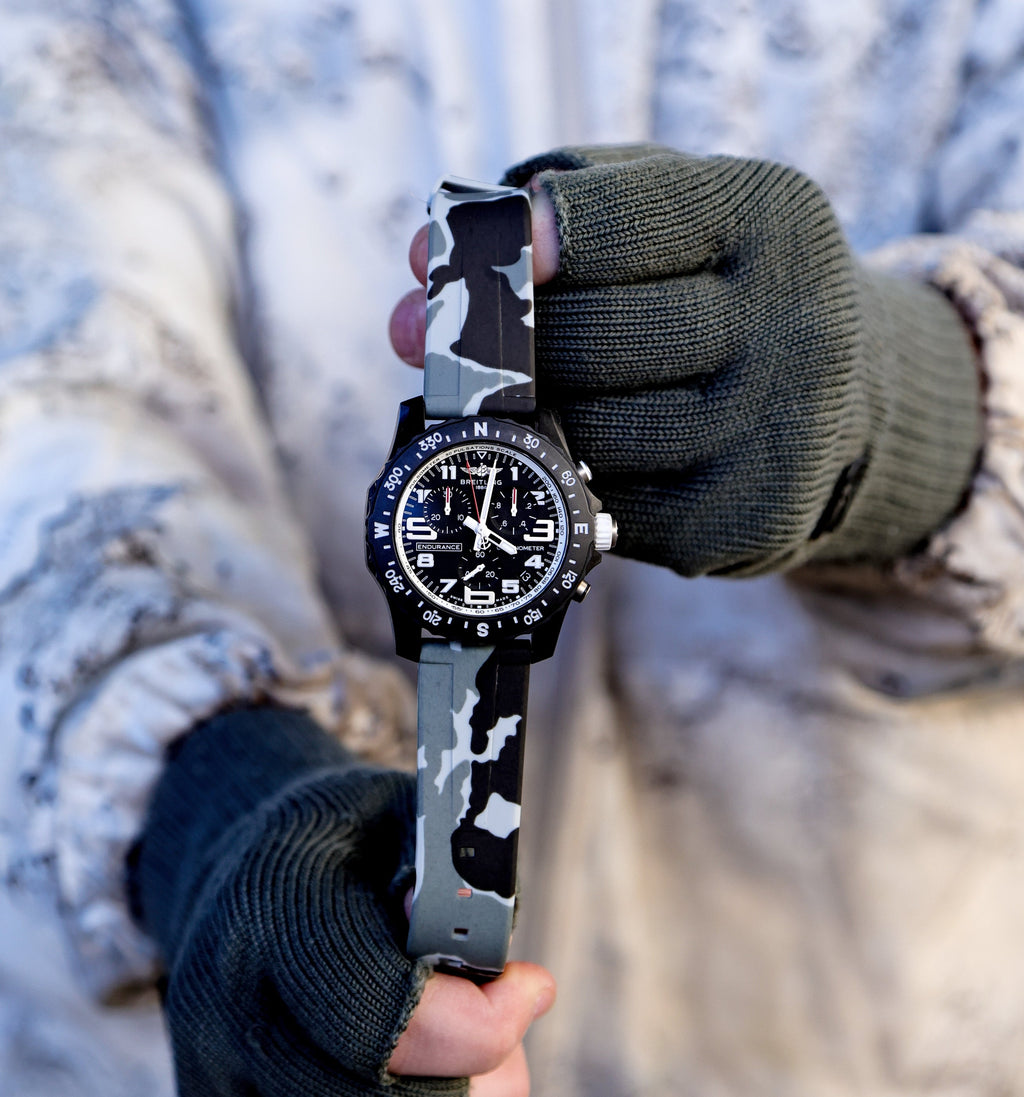 Arctic Camo Quick Release Rubber Strap 22mm