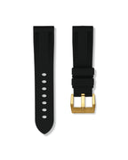 Tuxedo Black Rubber Strap 22mm