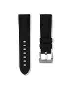Tuxedo Black Rubber Strap 24mm