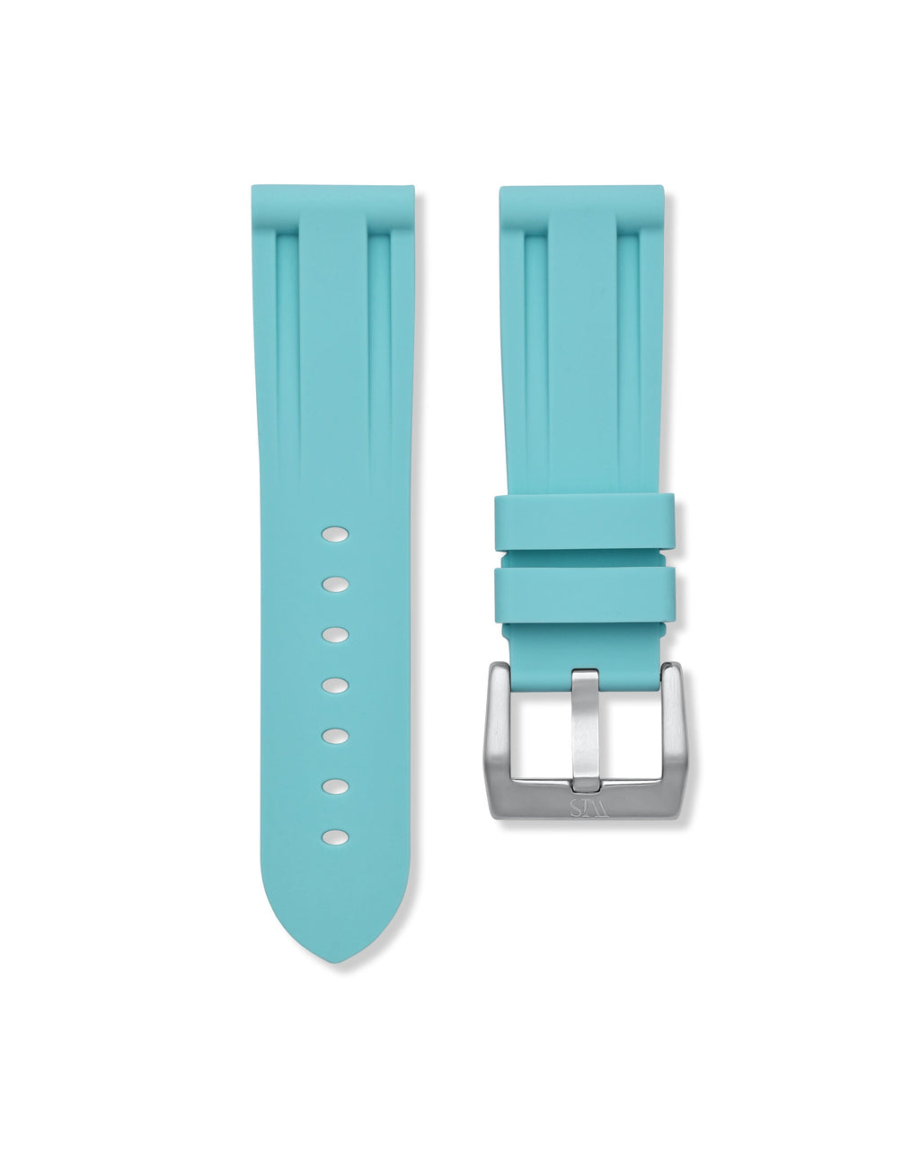 Glacier Blue Rubber Strap 24mm