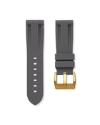 Charcoal Grey Rubber Strap 22mm