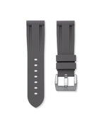 Charcoal Grey Rubber Strap 22mm