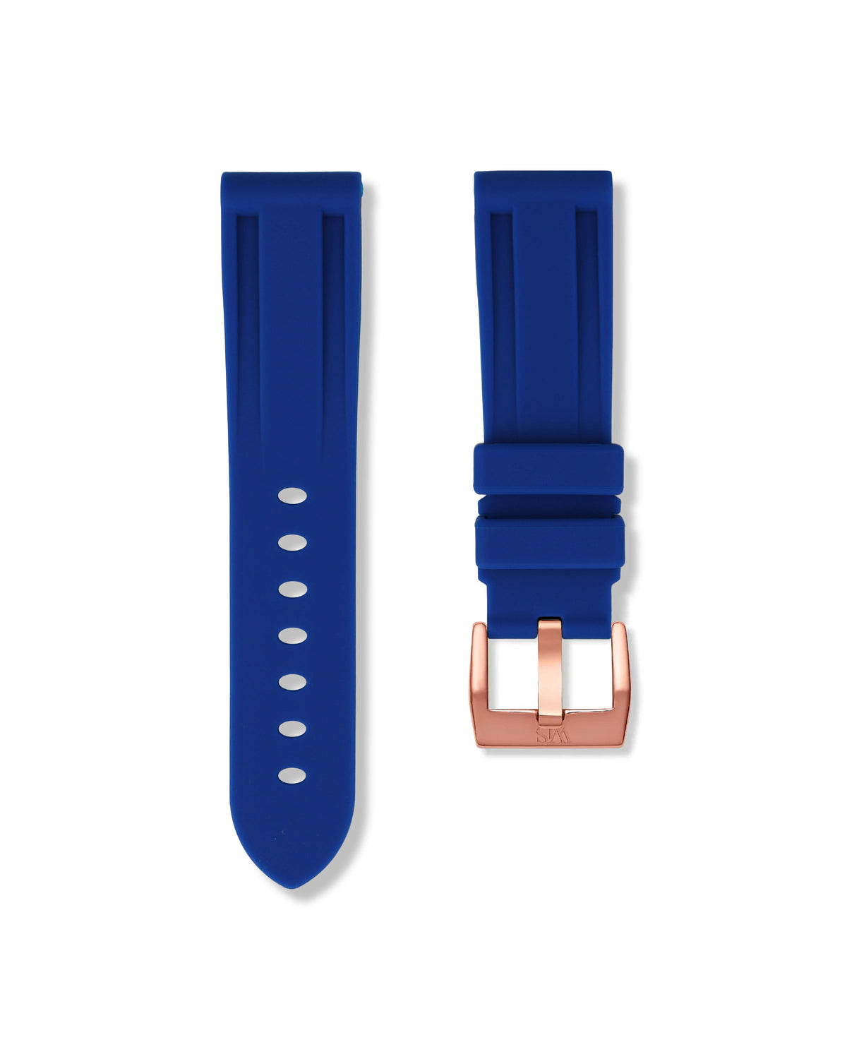 Royal Blue Rubber Strap 22mm