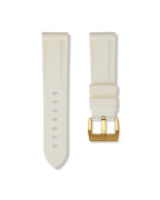 Polar White Rubber Strap 24mm