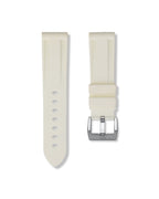 Polar White Rubber Strap 24mm