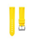 Lemon Yellow Rubber Strap 22mm