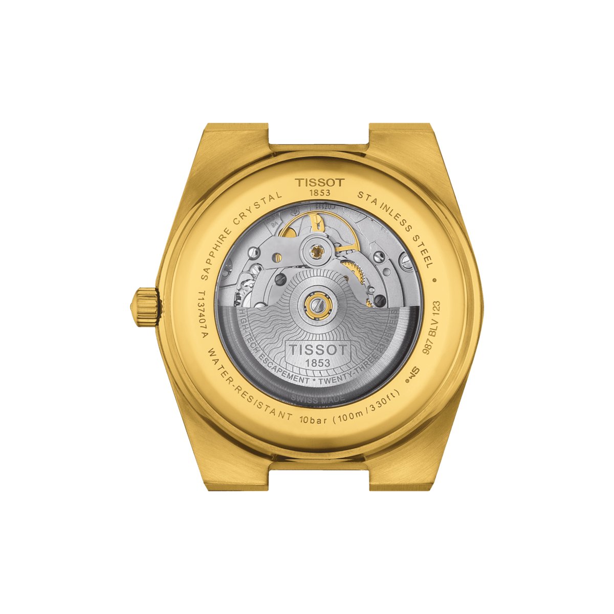 Tissot PRX Mens Gold Watch T1374073302100