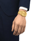 Tissot PRX Mens Gold Watch T1374073302100
