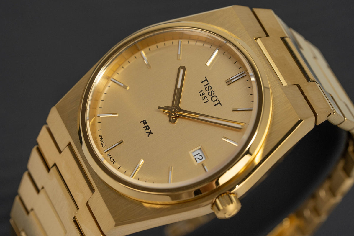 Tissot Mens Watch Prx Yellow Gold T1374103302100
