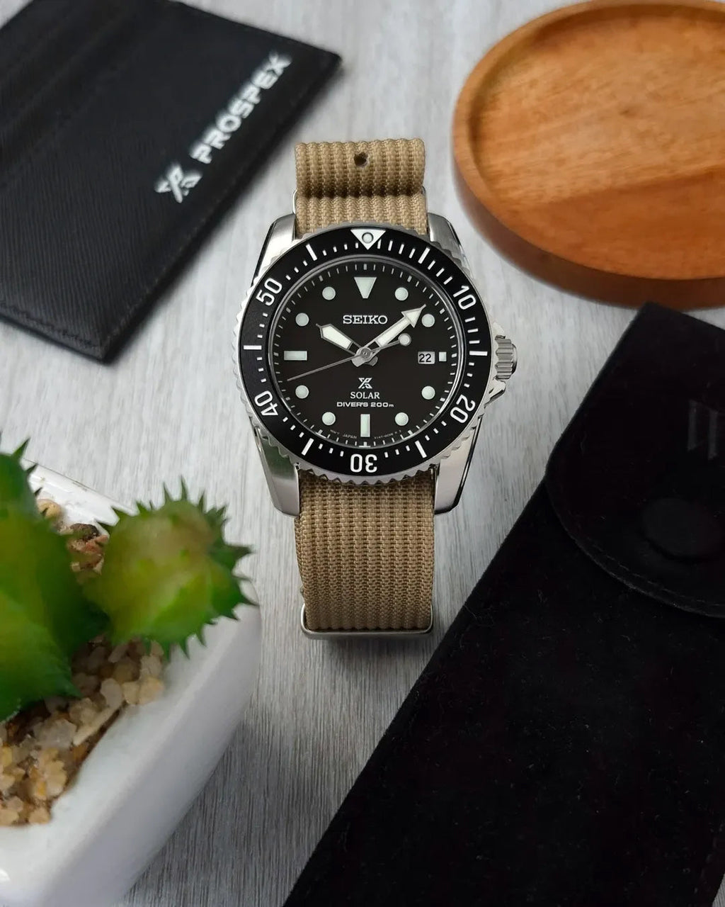 Desert Tan Woven Nylon Strap 20mm
