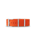Tangerine Orange Woven Nylon Strap 18mm
