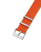 Tangerine Orange Woven Nylon Strap 20mm