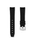 Tuxedo Black Rubber Strap 21mm