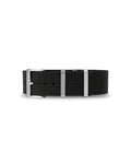 Tuxedo Black Woven Nylon Strap 22mm