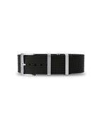 Tuxedo Black Woven Nylon Strap 21mm