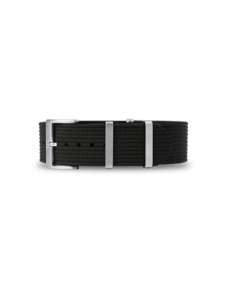 Tuxedo Black Woven Nylon Strap 21mm