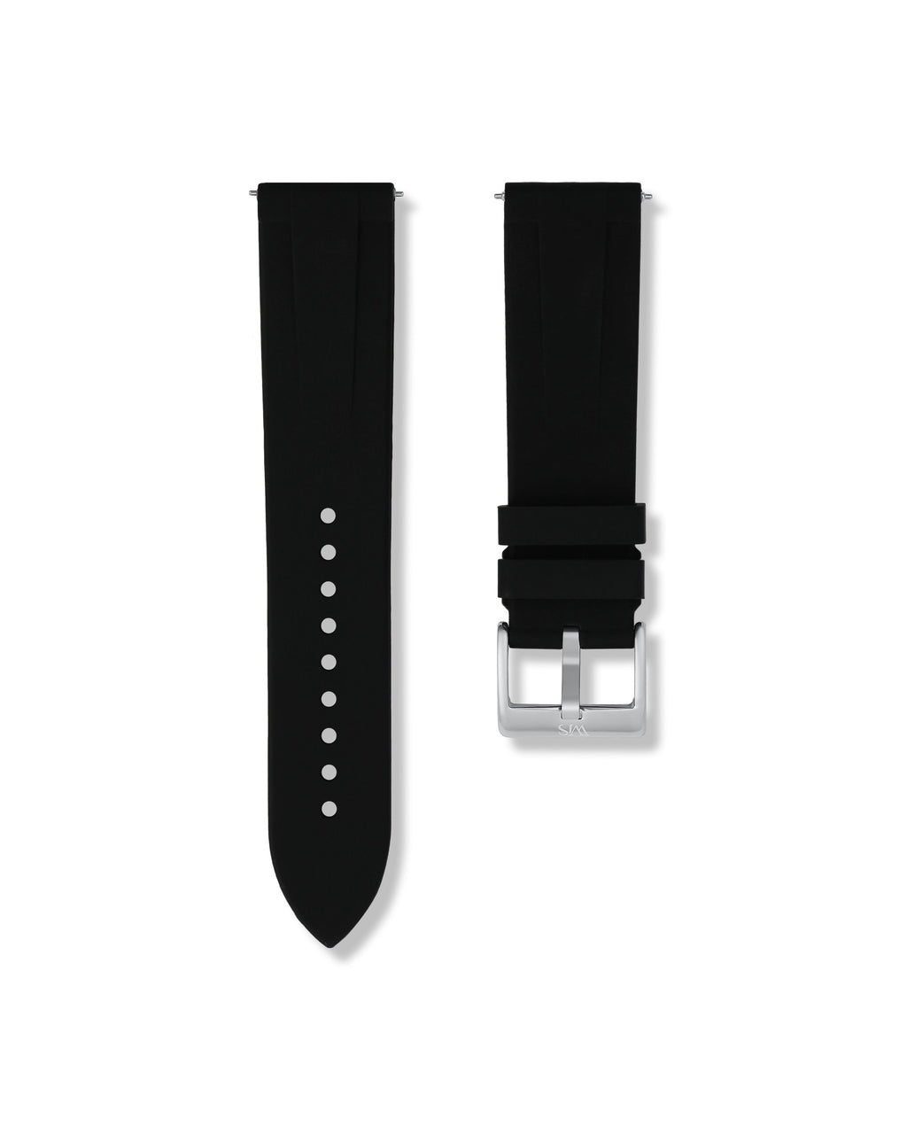 Tuxedo Black Quick Release Rubber Strap 22mm