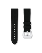 Tuxedo Black Rubber Strap 22mm