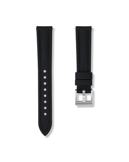 Tuxedo Black Sailcloth Strap 19mm