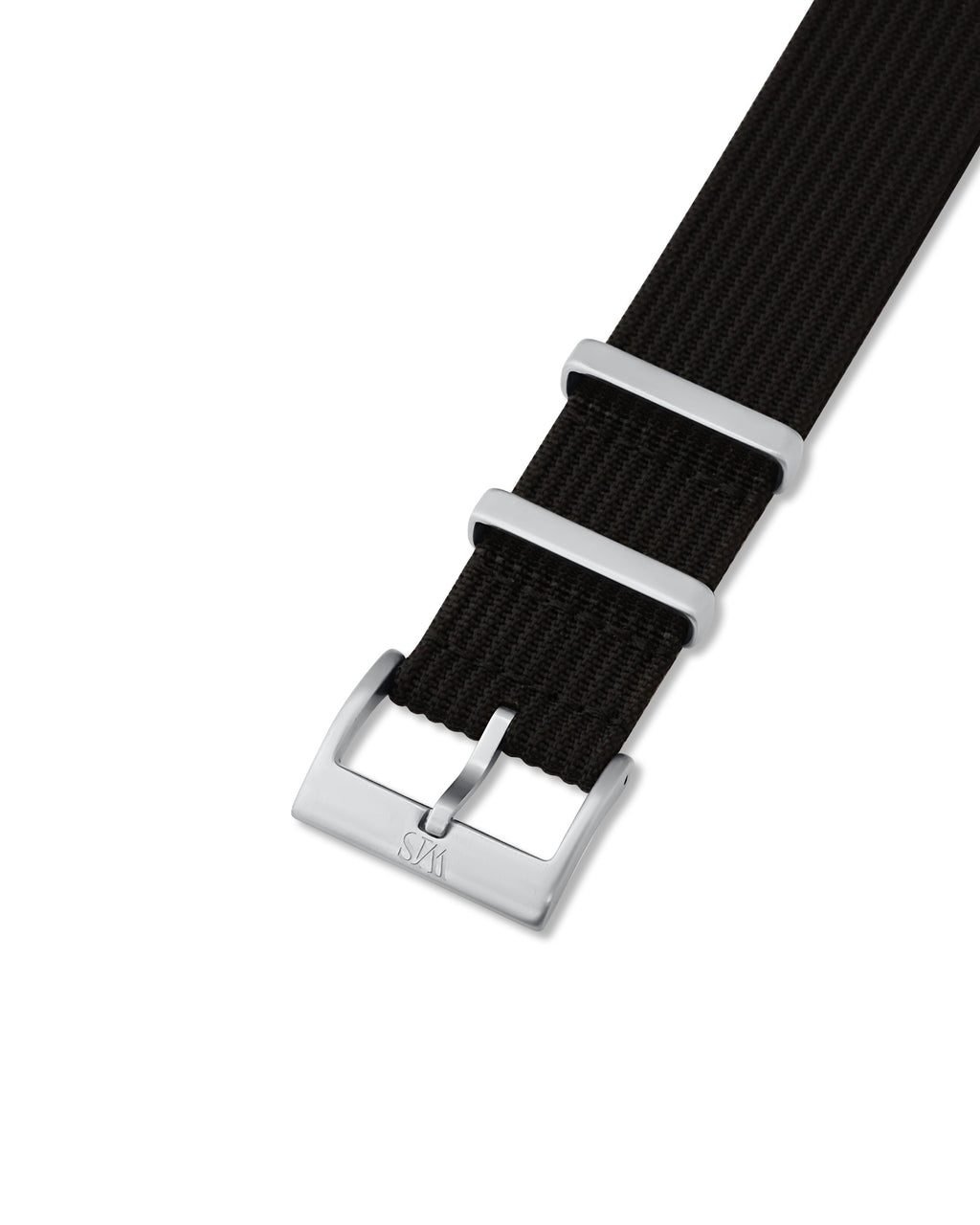 Tuxedo Black Woven Nylon Strap 18mm