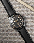 Tuxedo Black Italian Calf Leather Watch Strap 20mm