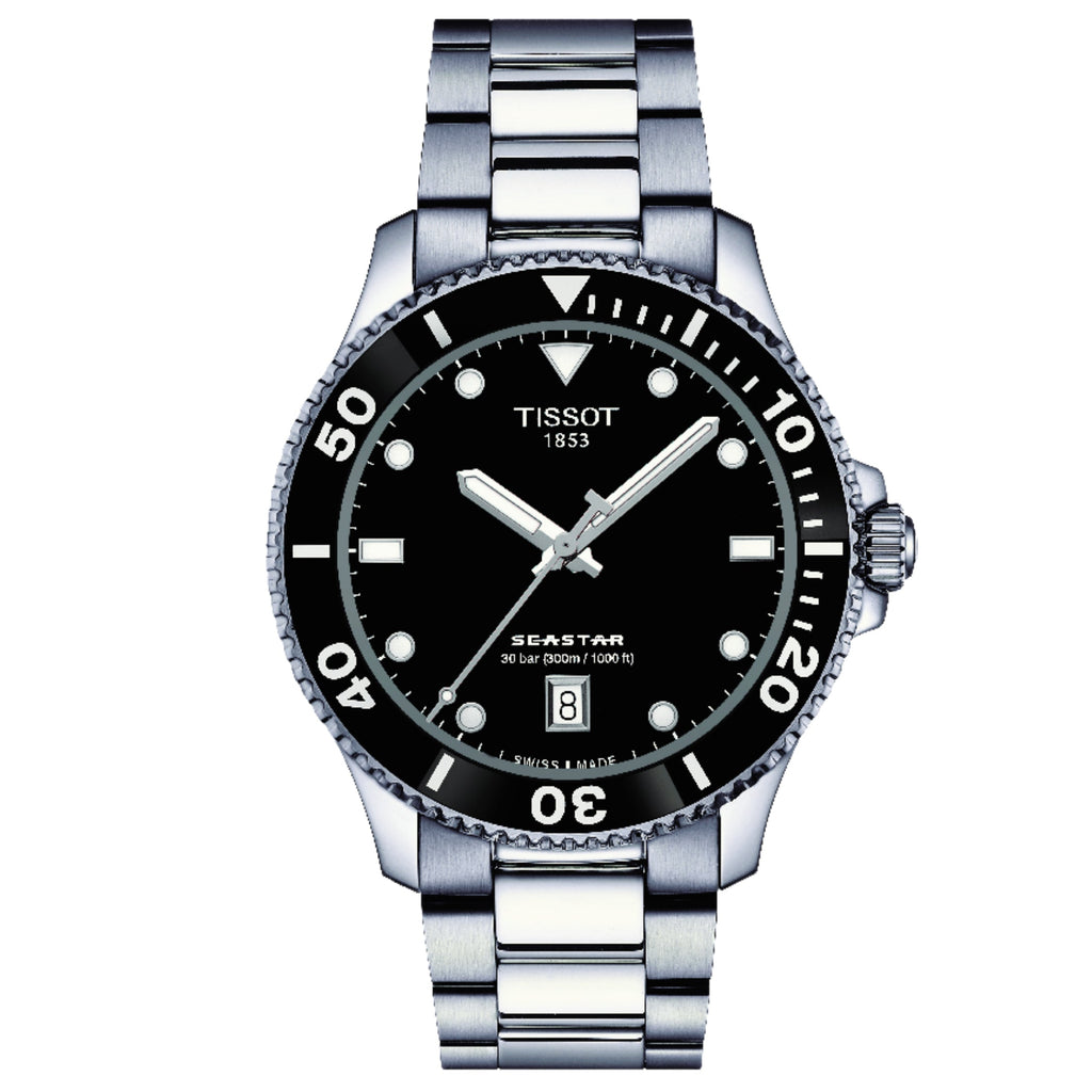 Tissot Seastar 1000 40mm Unisex Black Watch T120 410 11 051 00