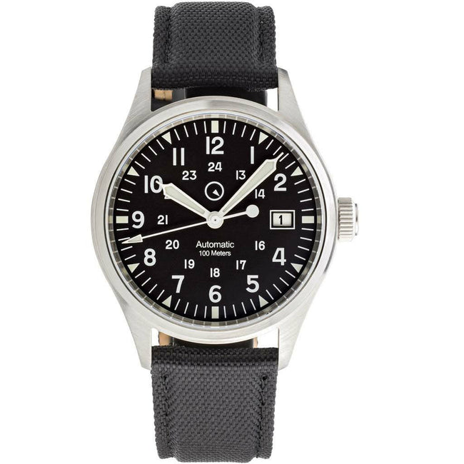Islander Mitchel Automatic Field Watch with Nylon Weave Strap and an AR Sapphire Crystal ISL-41
