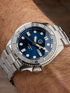 Islander Automatic Dive Watch with Bracelet, Double-Domed AR Sapphire Crystal, and Embossed Ceramic Bezel Insert #ISL-18