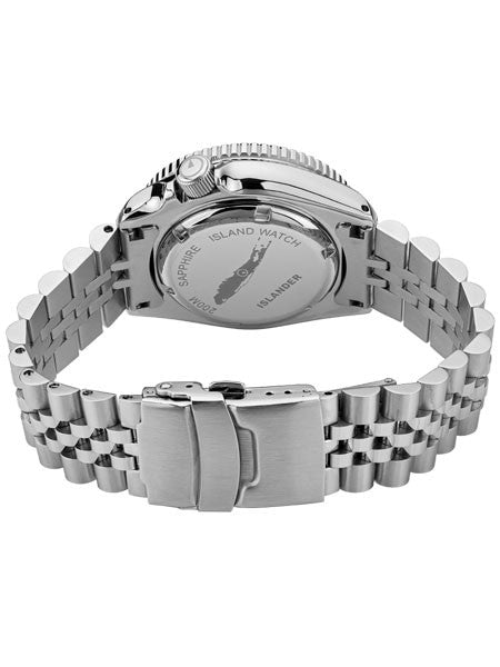 Islander Sunburst Green Dial Dive Watch with Embossed Ceramic Bezel Insert #ISL-44