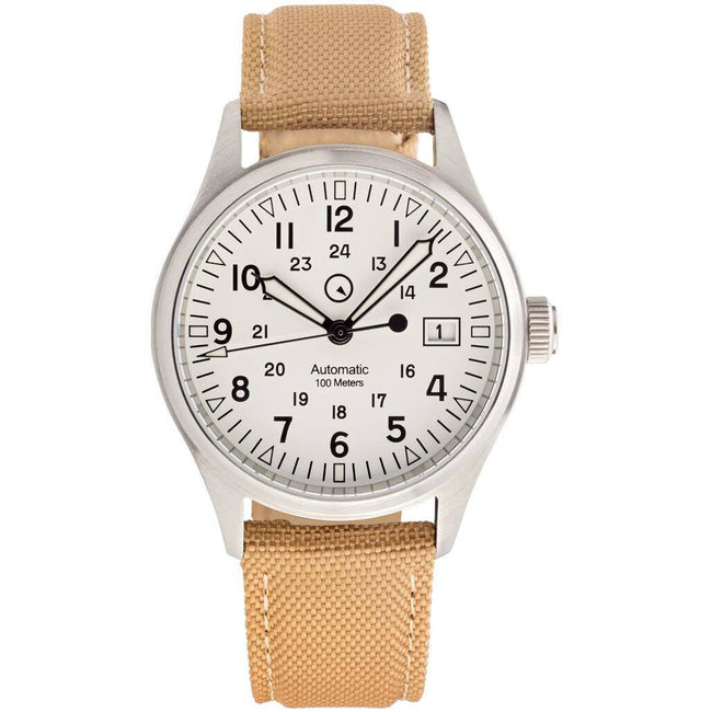 Islander Mitchel Automatic Field Watch with Nylon Weave Strap and an AR Sapphire Crystal ISL-40