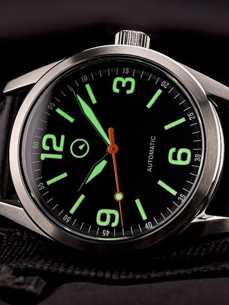 Islander Automatic Watch with Leather Strap and an AR Dome Sapphire Crystal #ISL-54