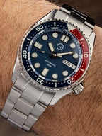Islander 38mm Automatic Dive Watch with Solid-Link Bracelet, AR Sapphire Crystal, and Luminous Sapphire Bezel Insert #ISL-49