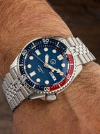 Islander Automatic Dive Watch with Solid-Link Bracelet, AR Sapphire Crystal, and Luminous Sapphire Bezel Insert #ISL-19