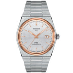 Tissot Prx Powermatic 80 Mens Silver Watch T1374072103100