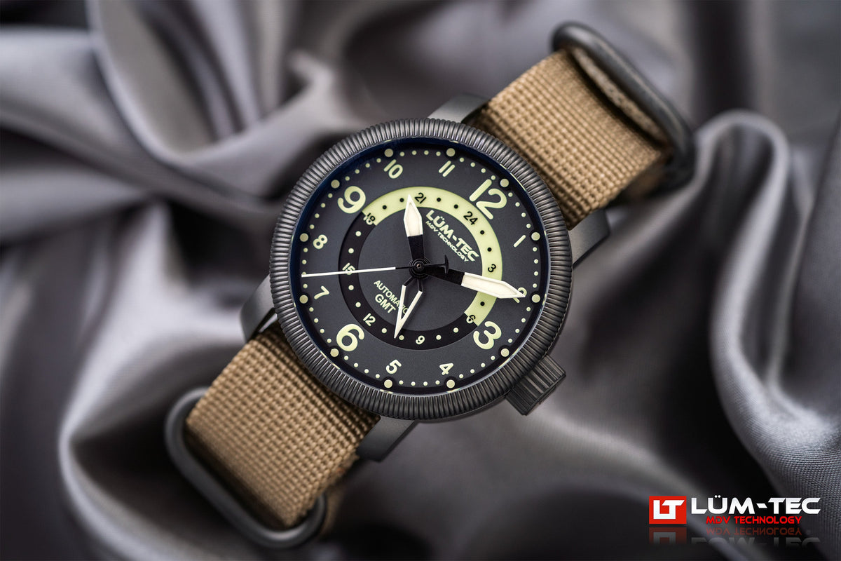 LÜM-TEC 39mm Combat B74 GMT