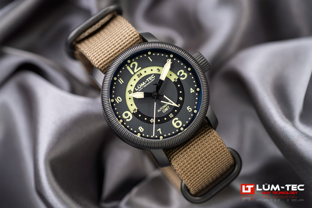 LÜM-TEC 39mm Combat B74 GMT